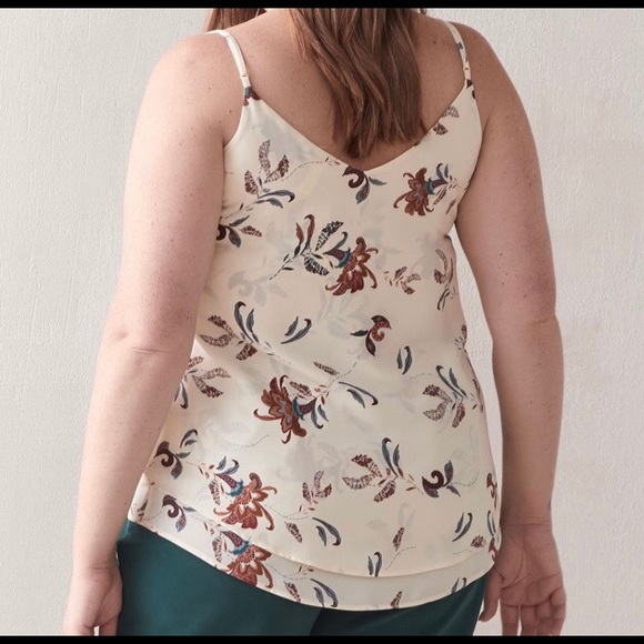 Additionelle silky crepe double layer camisole - Picture 2 of 4